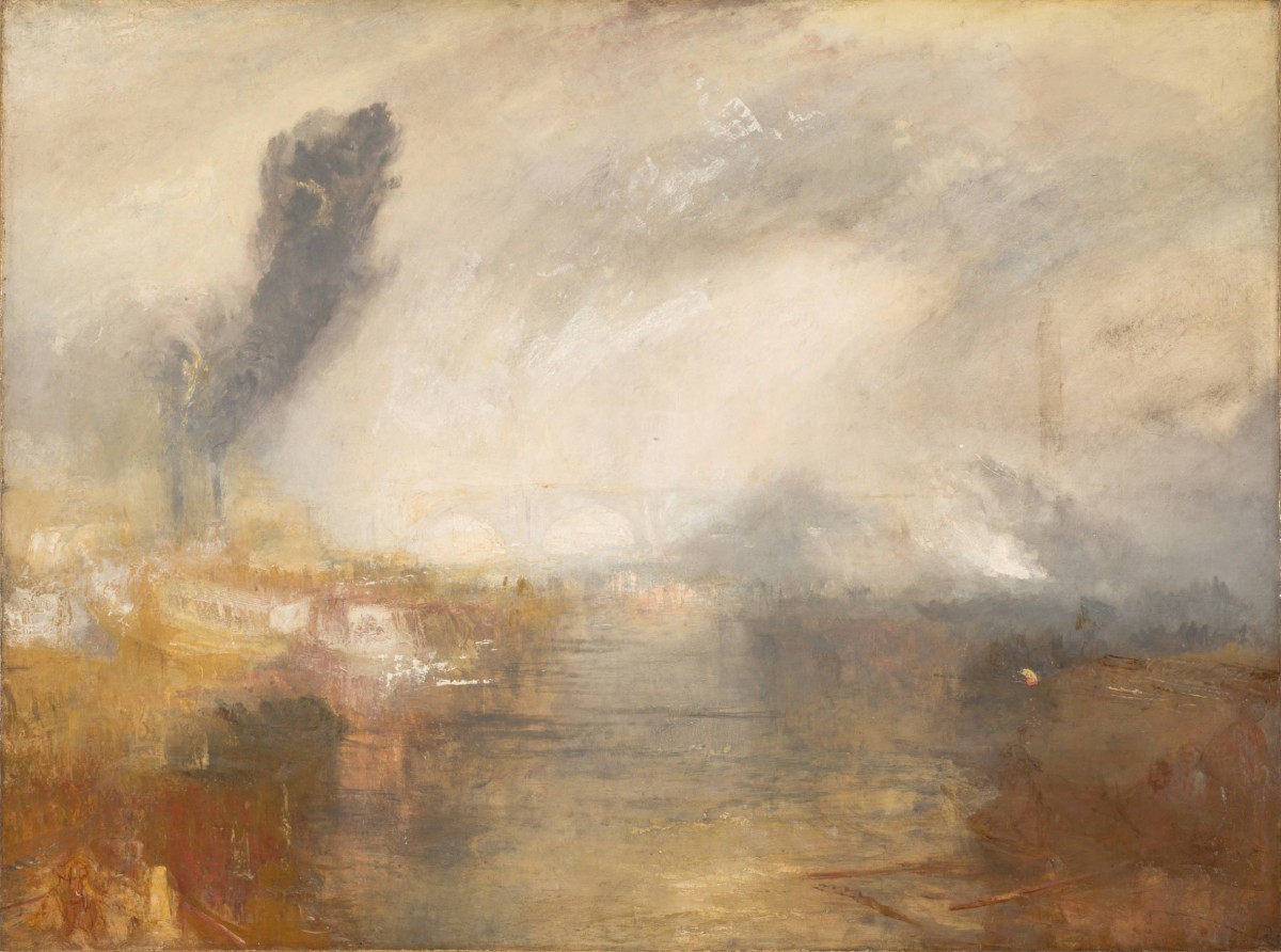 The Thames above Waterloo Bridge, about 1830-5. Oil paint on canvas, 90.5 x 121, Tate_ Accepted by the nation as part of the Turner Bequest. Photo: Tate
